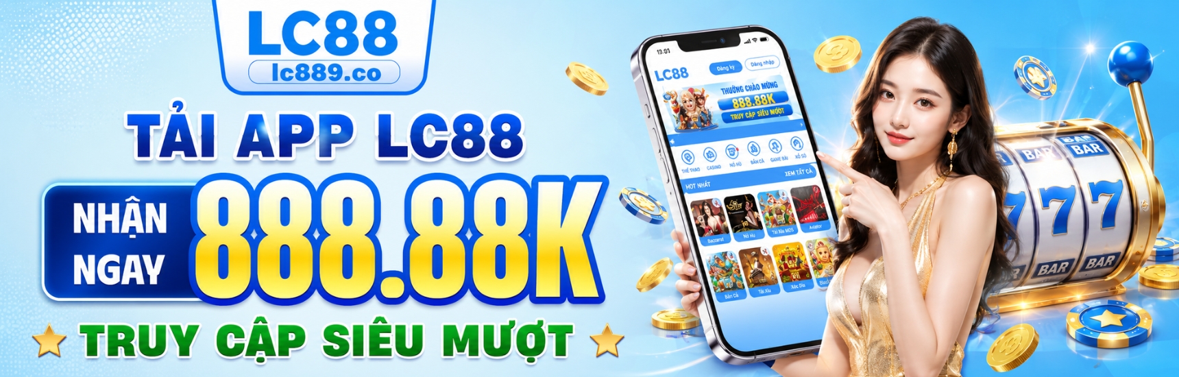 Banner tải app LC88
