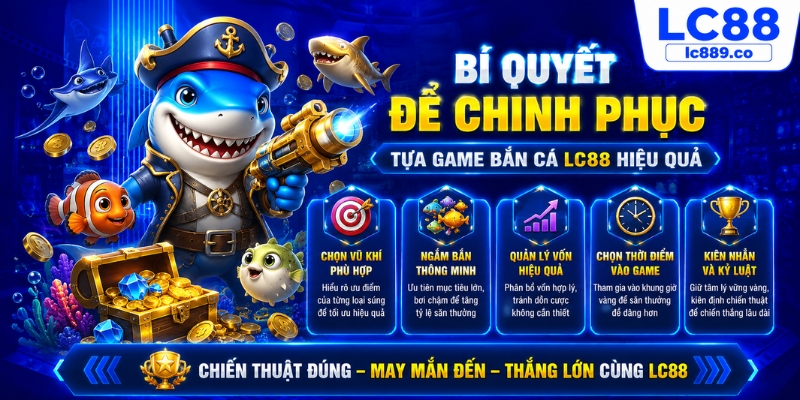Bí quyết để chinh phục được tựa game bắn cá LC88 hiệu quả